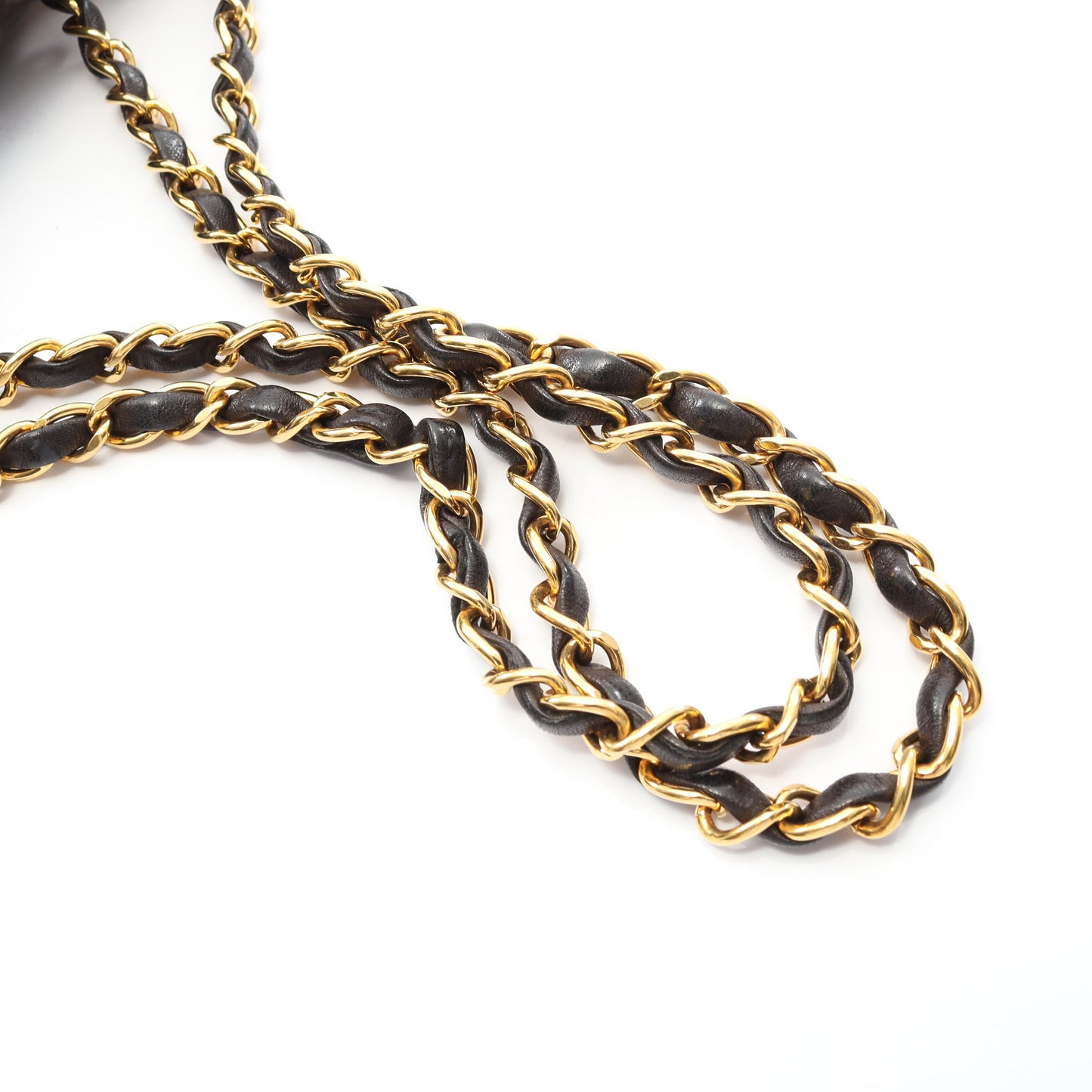 マトラッセ パリ限定 Wチェーンショルダーバッグ ラムスキン ブラック コンビ金具 ヴィンテージ シャネル バッグ CHANEL
