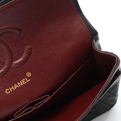 マトラッセ Wフラップ Wチェーンショルダーバッグ ラムスキン ブラック ゴールド金具 ヴィンテージ シャネル バッグ CHANEL