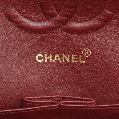 マトラッセ Wフラップ Wチェーンショルダーバッグ ラムスキン ブラック ゴールド金具 シャネル バッグ CHANEL
