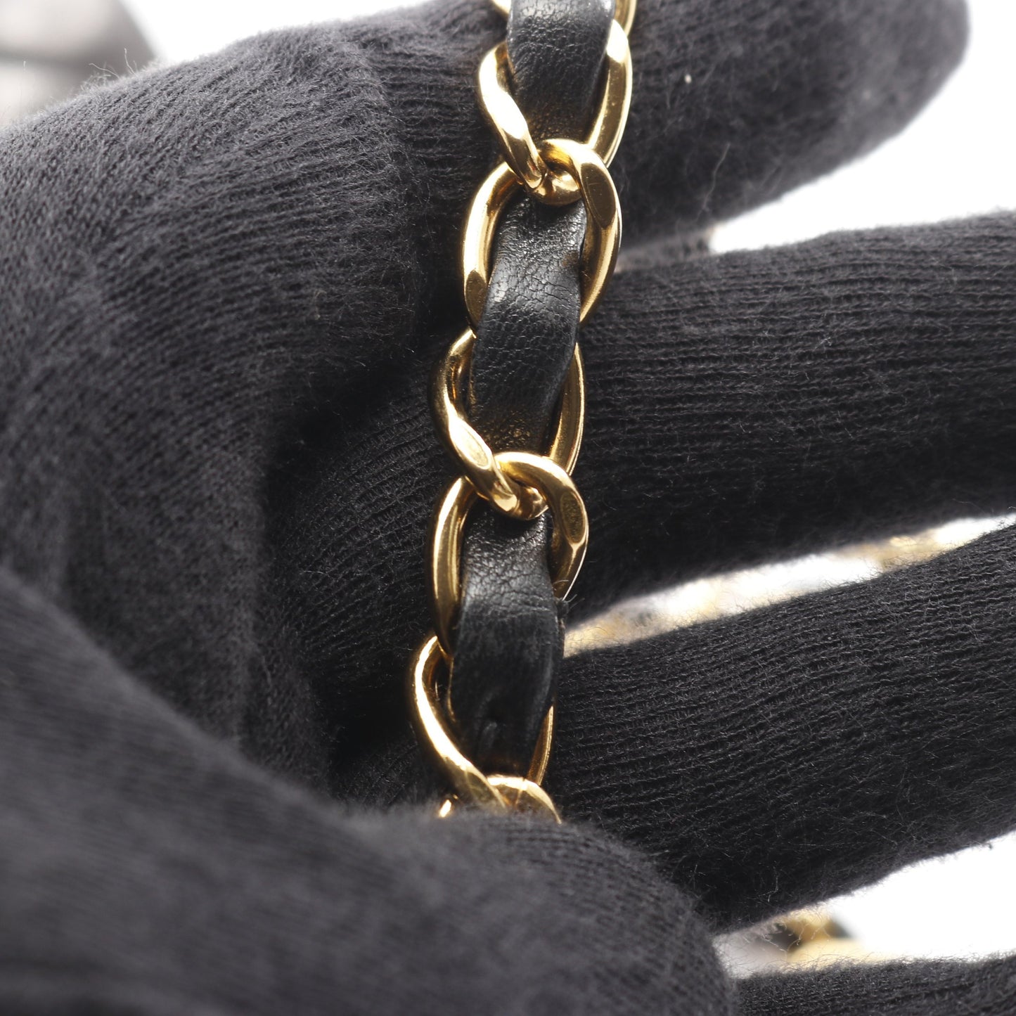 マトラッセ Wフラップ Wチェーンショルダーバッグ ラムスキン ブラック ゴールド金具 シャネル バッグ CHANEL