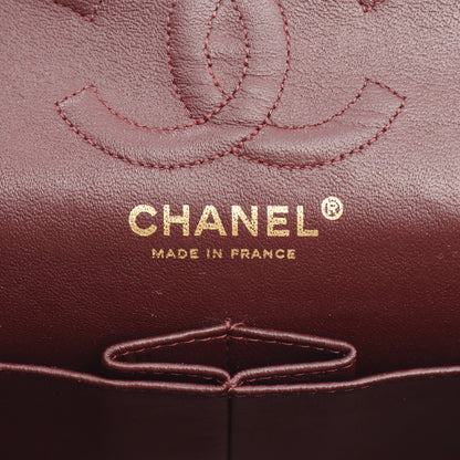 マトラッセ Wフラップ Wチェーンショルダーバッグ ラムスキン ブラック ゴールド金具 シャネル バッグ CHANEL