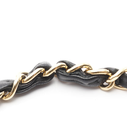 マトラッセ Wフラップ Wチェーンショルダーバッグ ラムスキン ブラック ゴールド金具 シャネル バッグ CHANEL