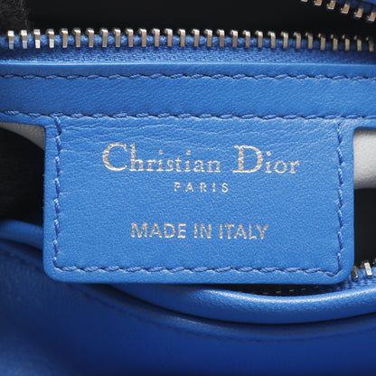 LADY DIOR レディディオール ハンドバッグ レザー ブルー ライトグレー 2WAY バイカラー クリスチャンディオール バッグ Christian Dior