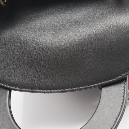 LADY DIOR MY ABCDIOR レディディオール スモール ハートカナージュ ハンドバッグ レザー ブラック 2WAY クリスチャンディオール バッグ Christian Dior