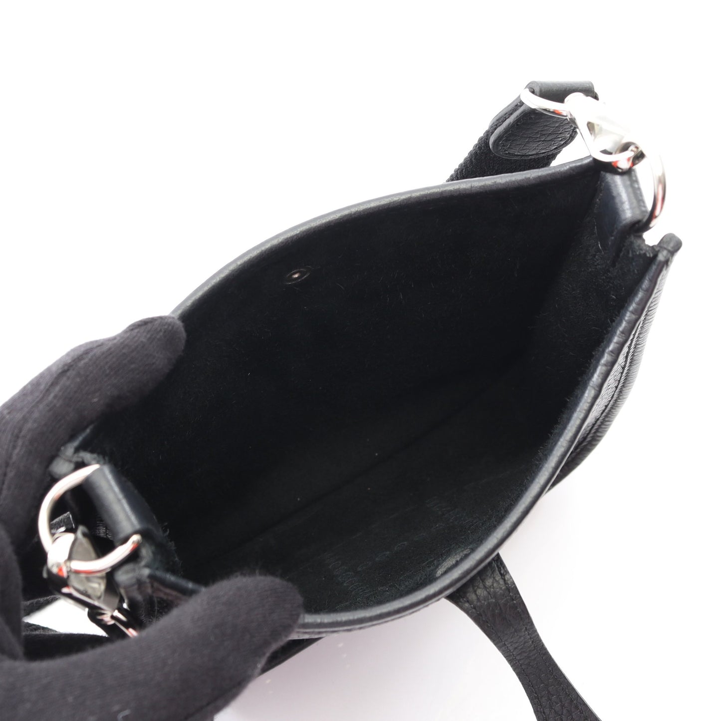 エヴリンTPM アマゾン ショルダーバッグ トリヨンクレマンス ブラック シルバー金具 W刻印 エルメス バッグ HERMES