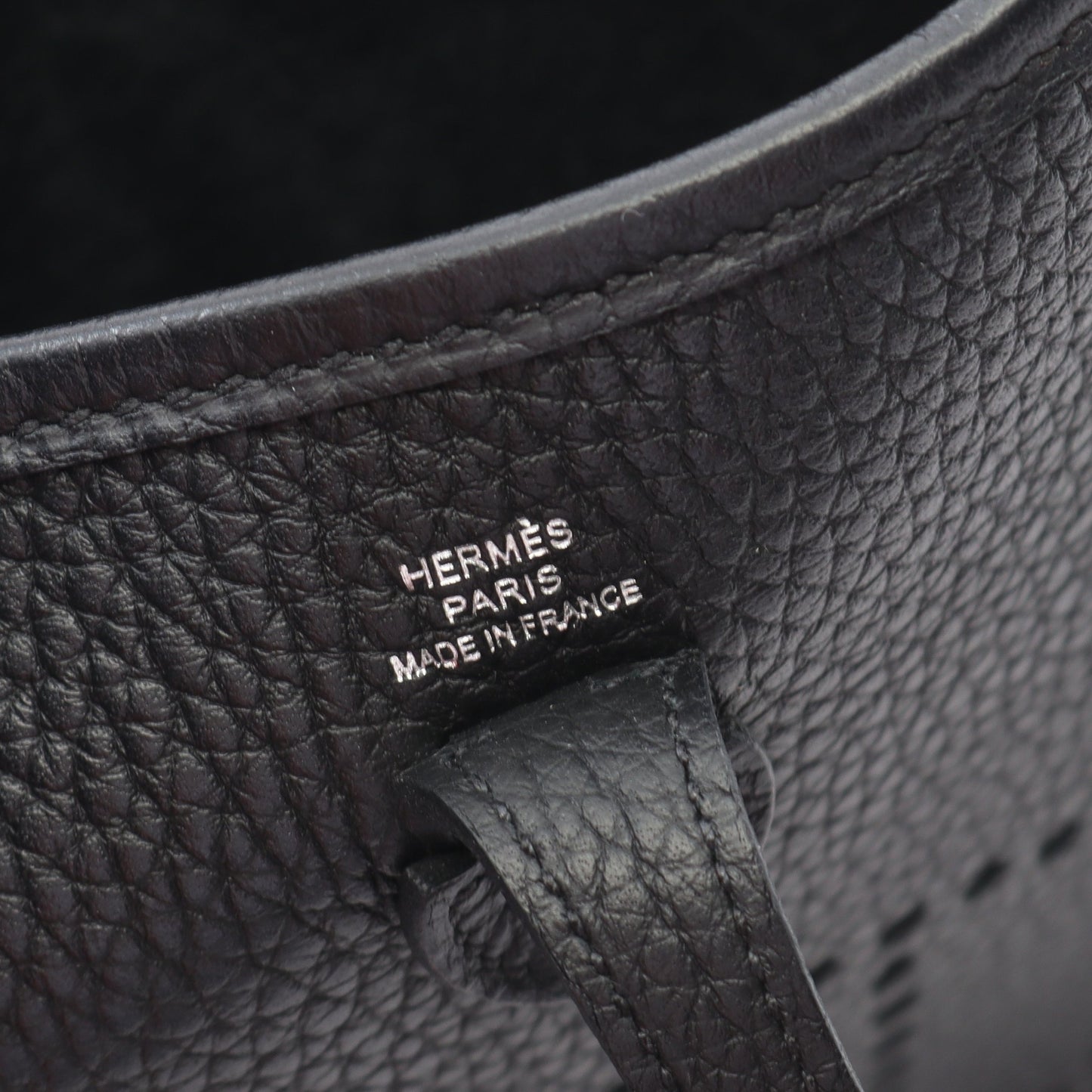 エヴリンTPM アマゾン ショルダーバッグ トリヨンクレマンス ブラック シルバー金具 W刻印 エルメス バッグ HERMES