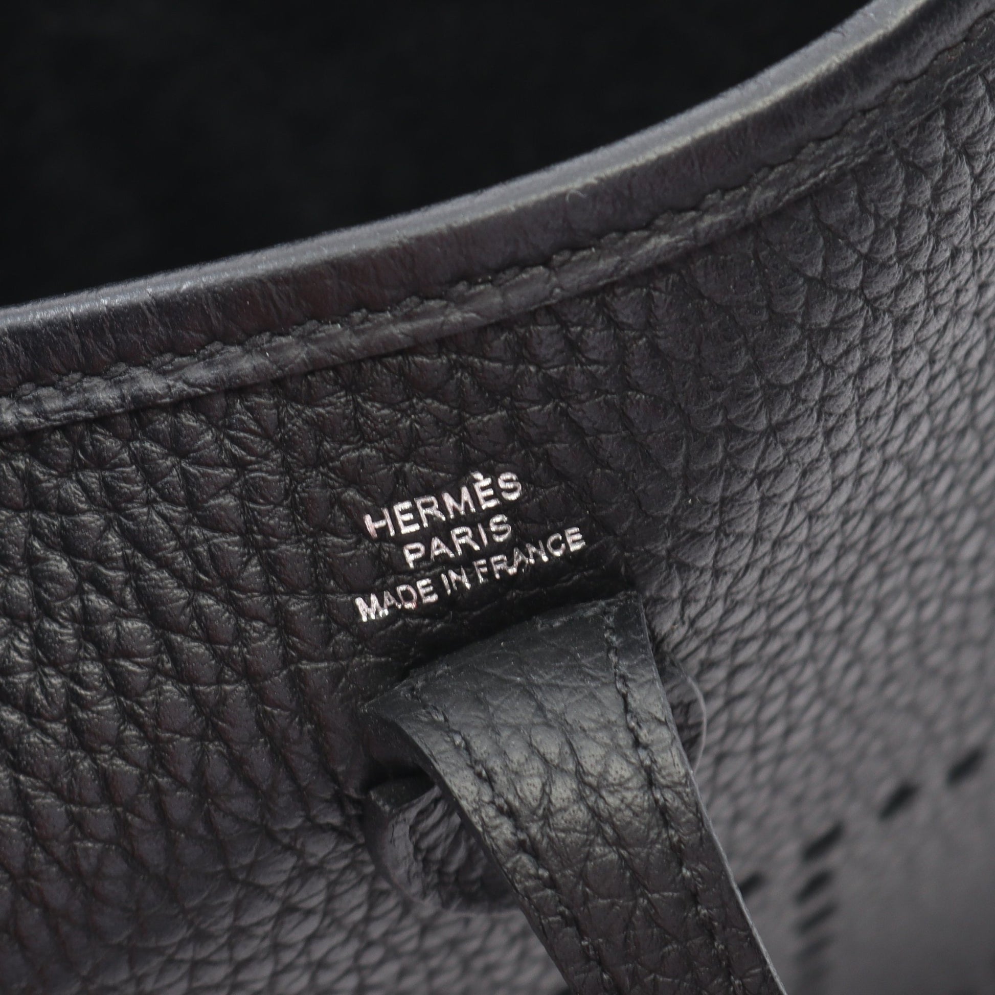 エヴリンTPM アマゾン ショルダーバッグ トリヨンクレマンス ブラック シルバー金具 W刻印 エルメス バッグ HERMES