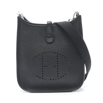 エヴリンTPM アマゾン ショルダーバッグ トリヨンクレマンス ブラック シルバー金具 W刻印 エルメス バッグ HERMES