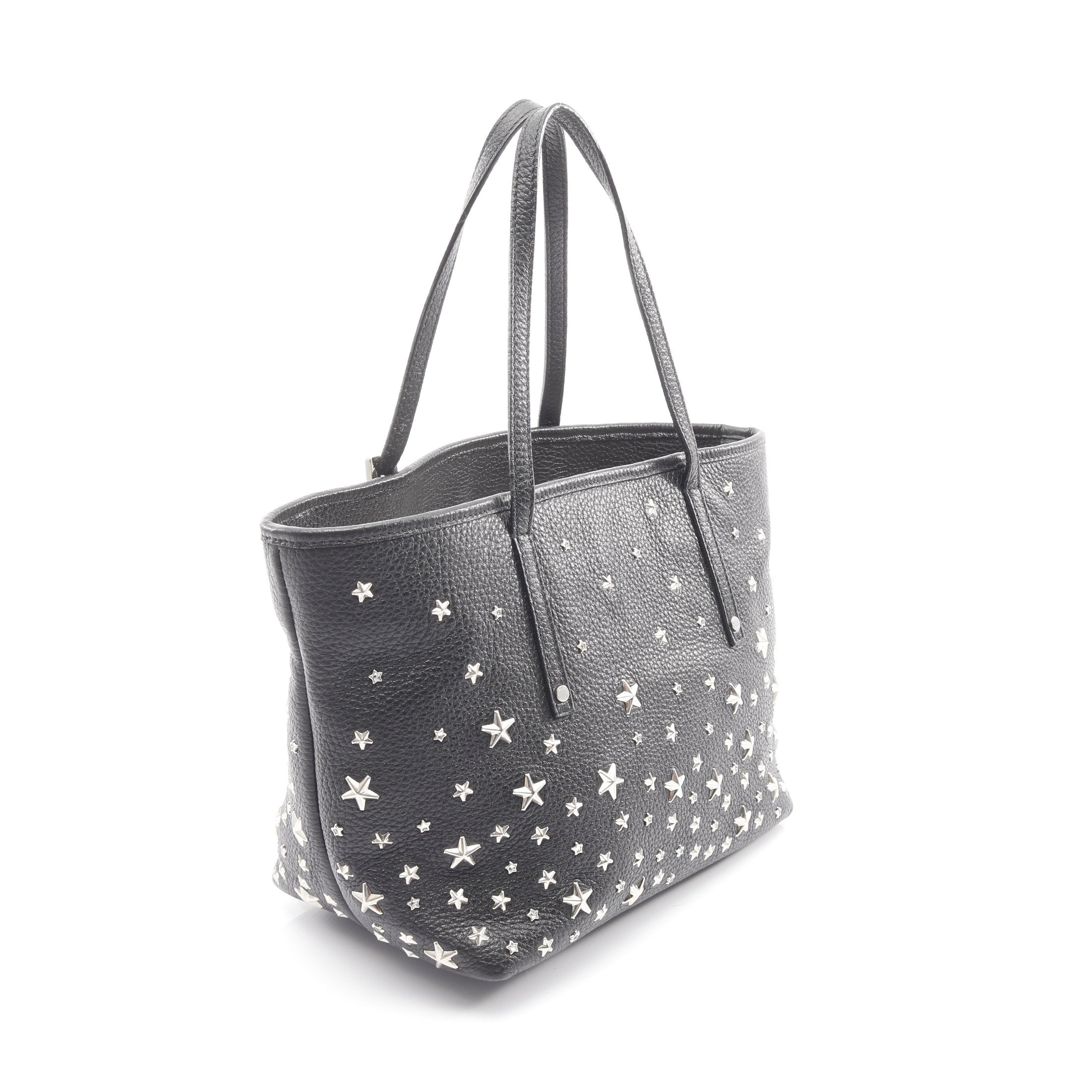 ジミーチュウ サシャ トートバッグ 黒 スタッズ S