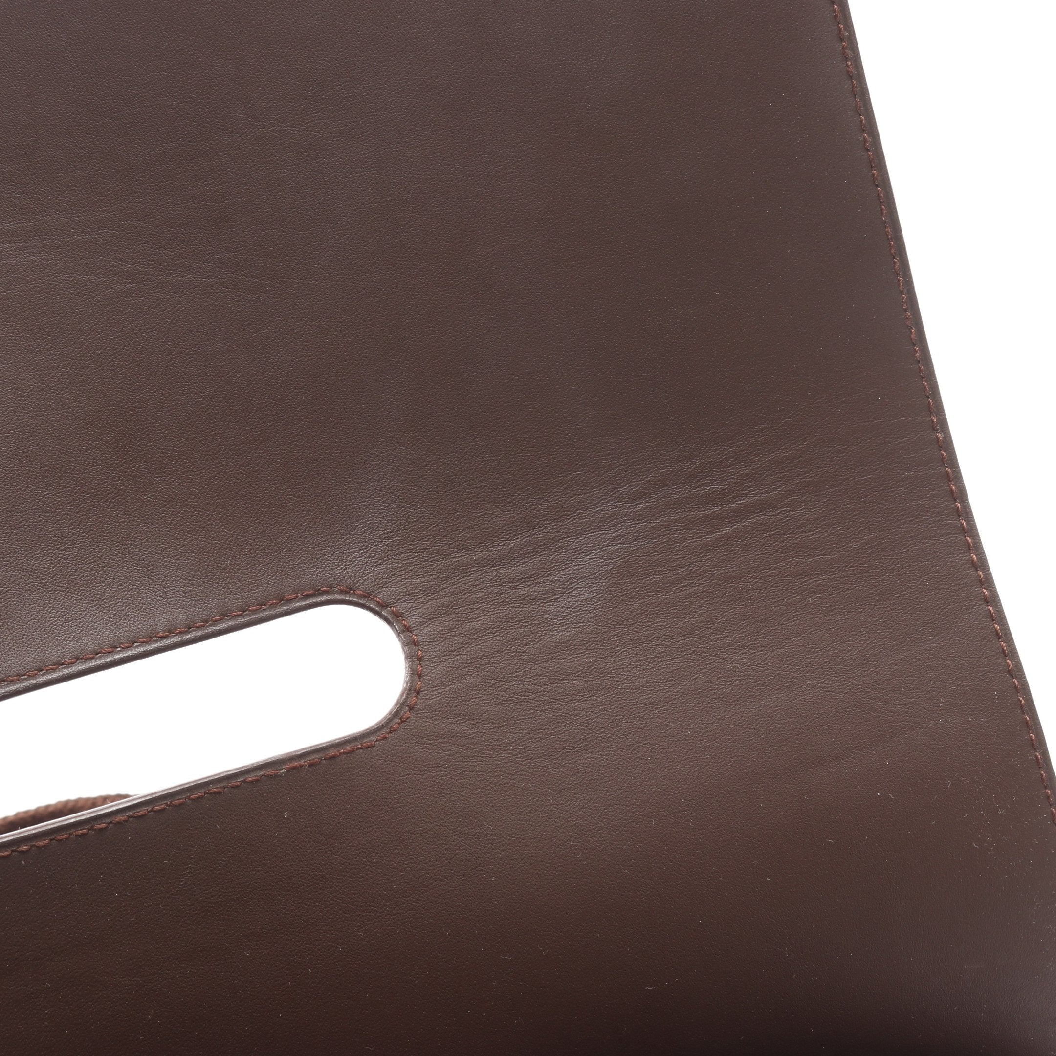 ヴァルパライソ ロングMM ハンドバッグ トワルシェブロン ブラウン