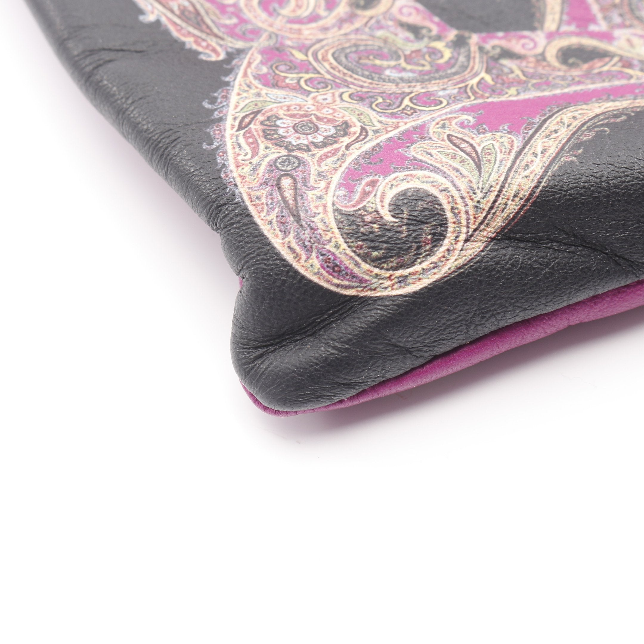 ハンドバッグ レザー ブラック パープル マルチカラー エトロ – RECLO