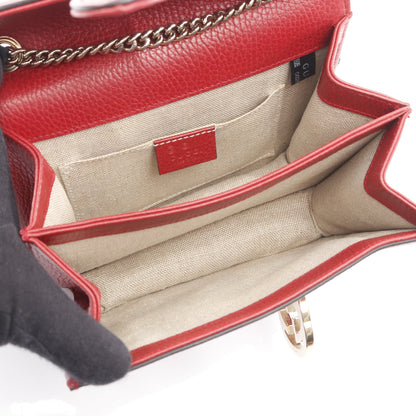 インターロッキングG チェーンショルダーバッグ レザー レッド グッチ バッグ GUCCI