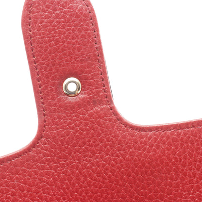 インターロッキングG チェーンショルダーバッグ レザー レッド グッチ バッグ GUCCI
