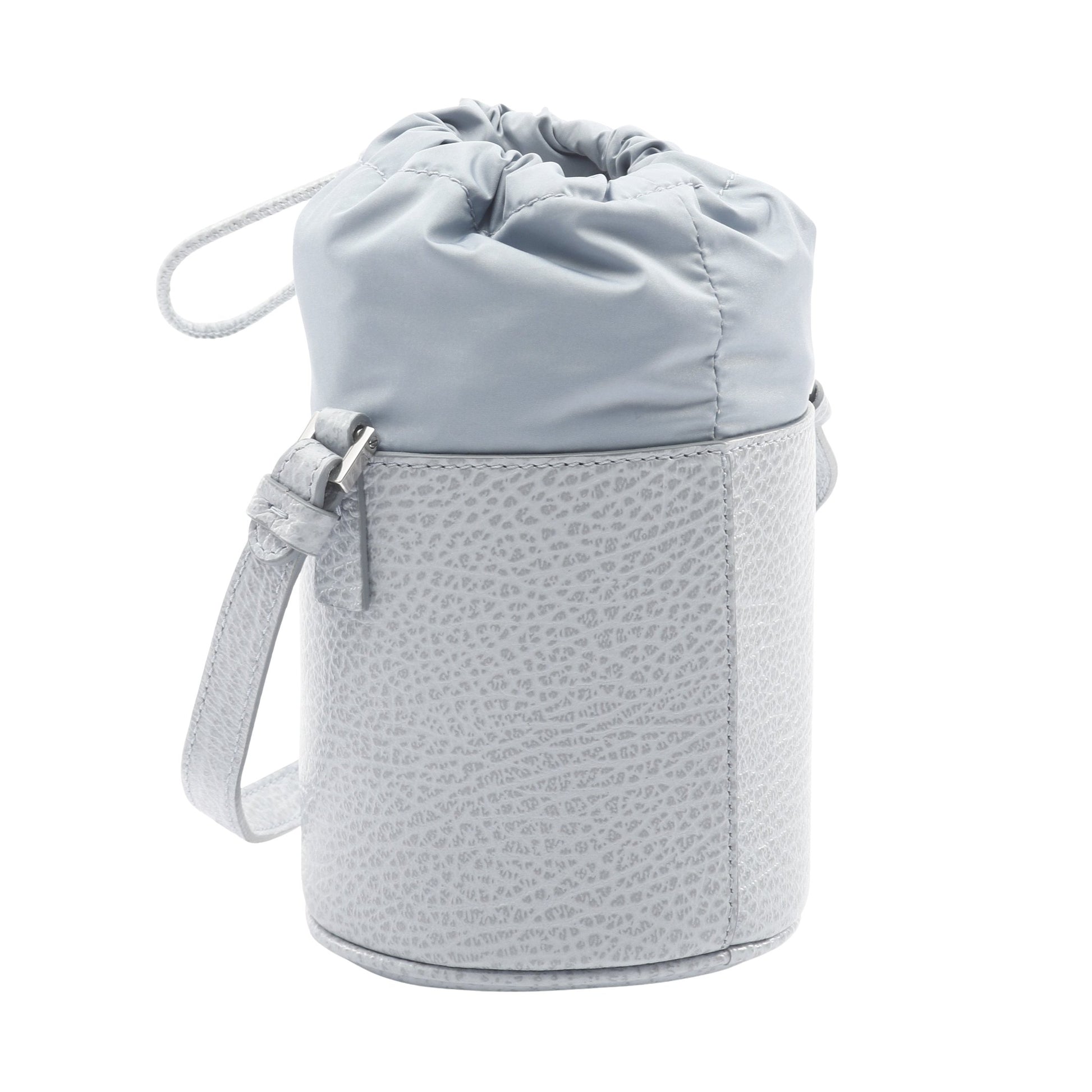 5AC マイクロ バケットバッグ ショルダーバッグ レザー ブルーグレー メゾンマルジェラ バッグ Maison Margiela