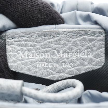 5AC マイクロ バケットバッグ ショルダーバッグ レザー ブルーグレー メゾンマルジェラ バッグ Maison Margiela