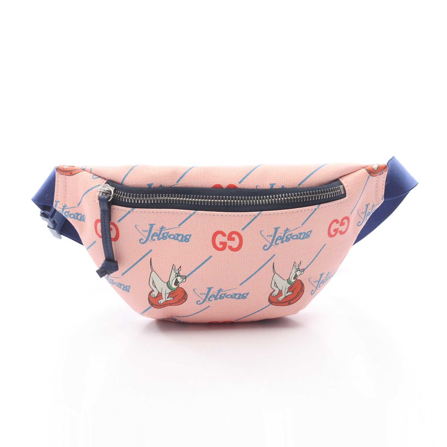 GUCCI × The Jetsons チルドレンズ ボディバッグ ウエストバッグ PVC コーラルピンク マルチカラー キッズ グッチ バッグ GUCCI