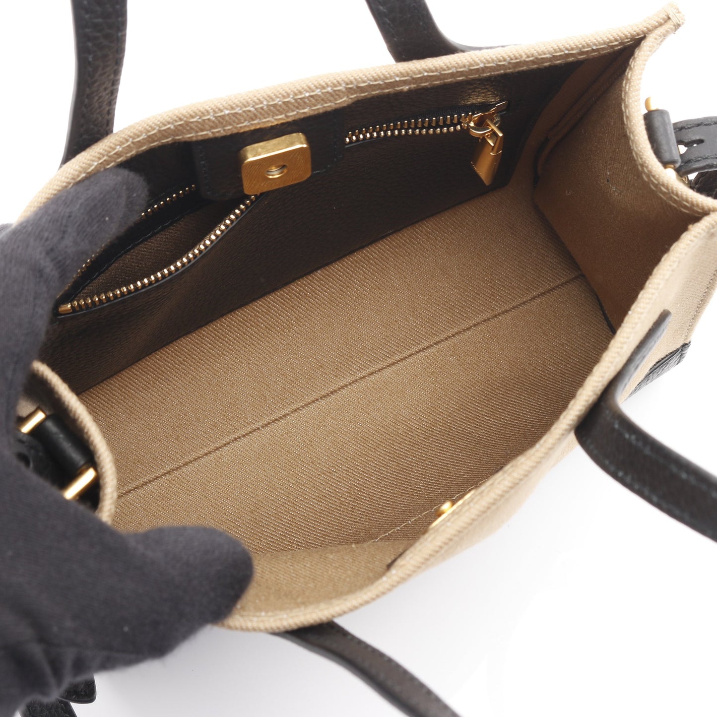 BAR KEEP ON XS ハンドバッグ トートバッグ キャンバス レザー ブラウン ブラック 2WAY バリー バッグ BALLY