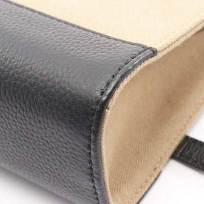 BAR KEEP ON XS ハンドバッグ トートバッグ キャンバス レザー ブラウン ブラック 2WAY バリー バッグ BALLY