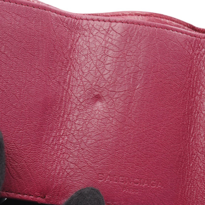 クラシック ミニ ウォレット 三つ折り財布 レザー ピンクパープル バレンシアガ 財布・小物 BALENCIAGA