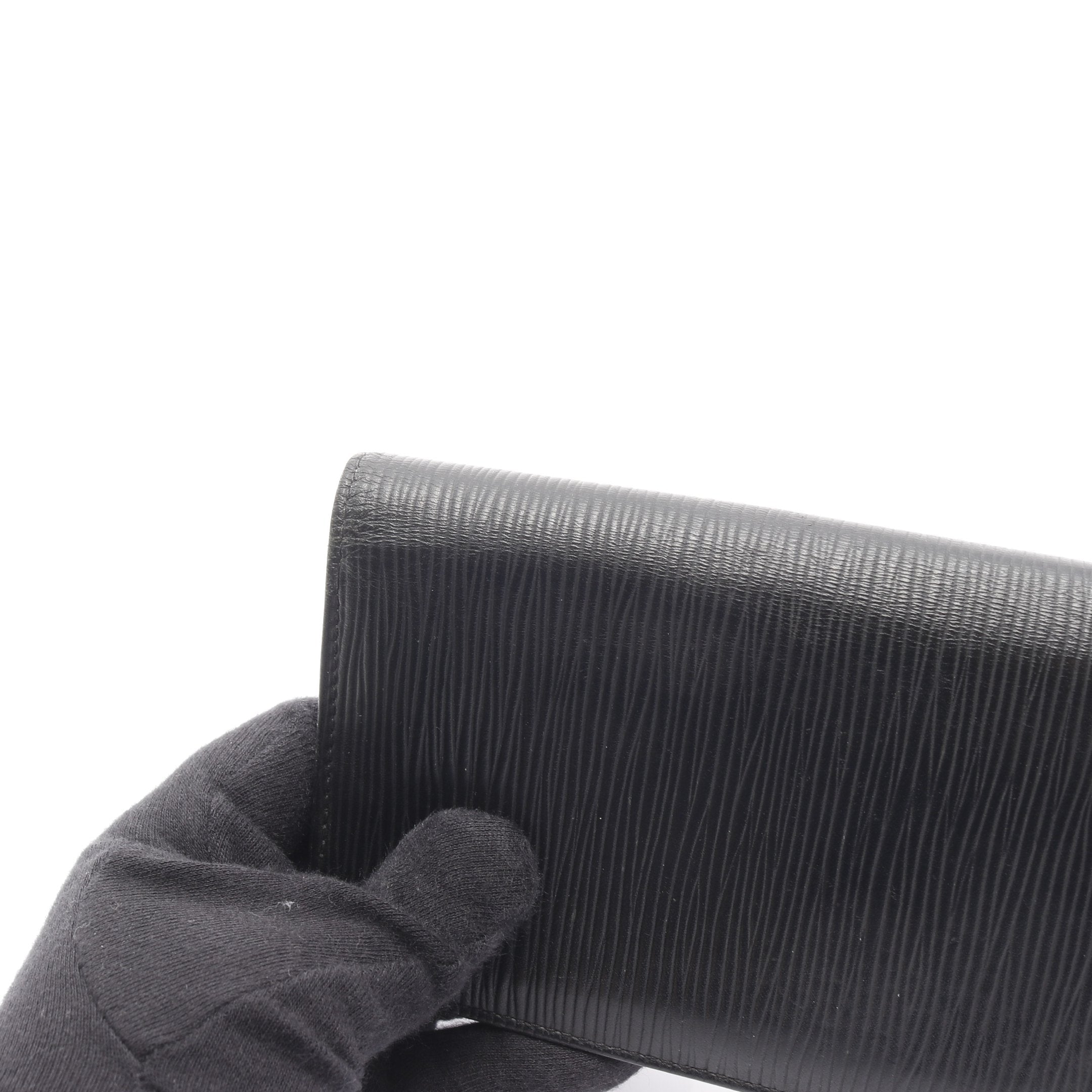 ポルトフォイユ ブラザ エピ ノワール 二つ折り長財布 レザー