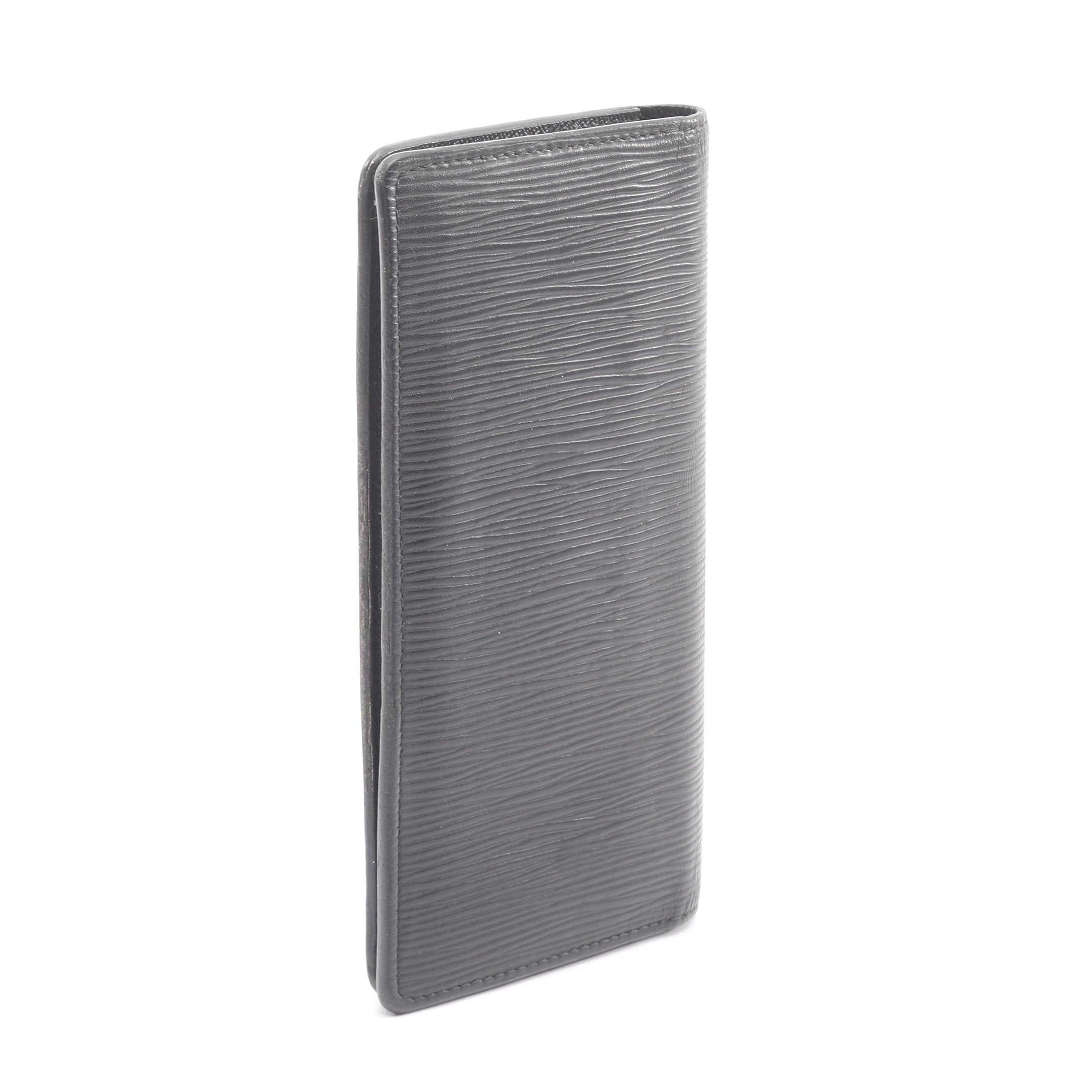 ポルトフォイユ ブラザ エピ ノワール 二つ折り長財布 レザー