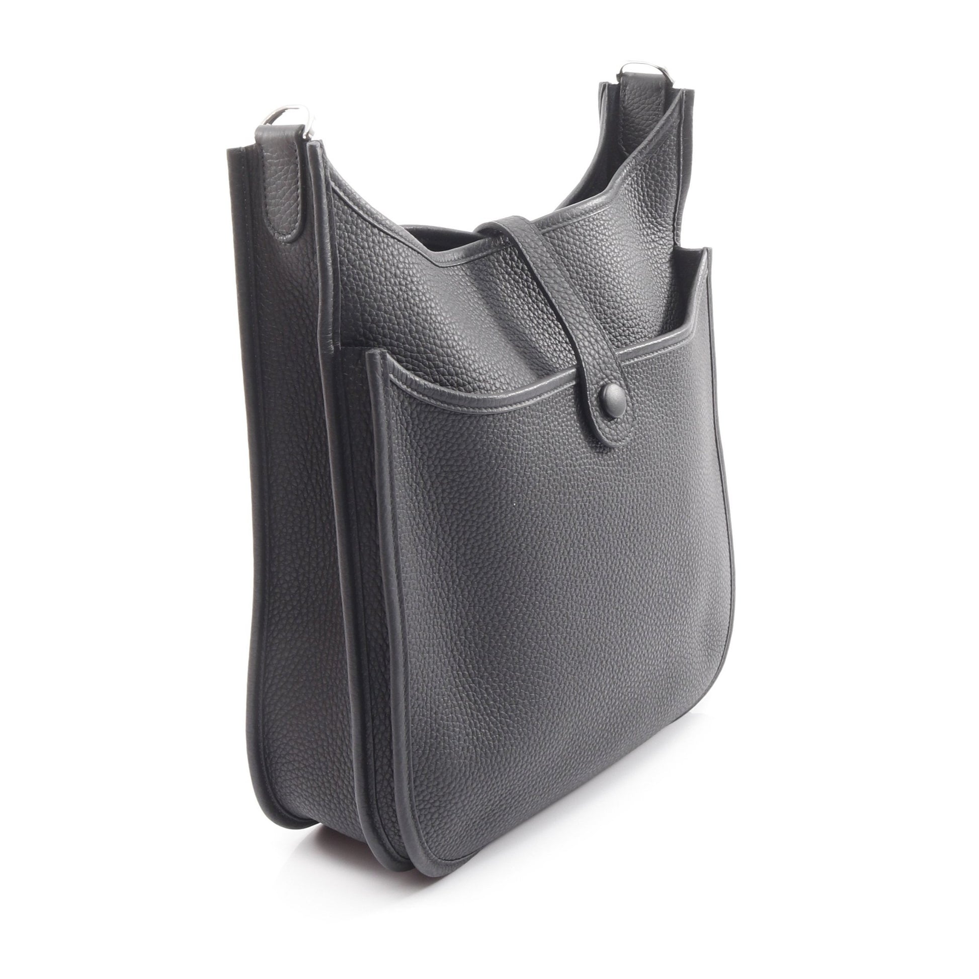 エヴリン 3 トロワ PM ショルダーバッグ トリヨンクレマンス ブラック シルバー金具 K刻印 エルメス バッグ HERMES