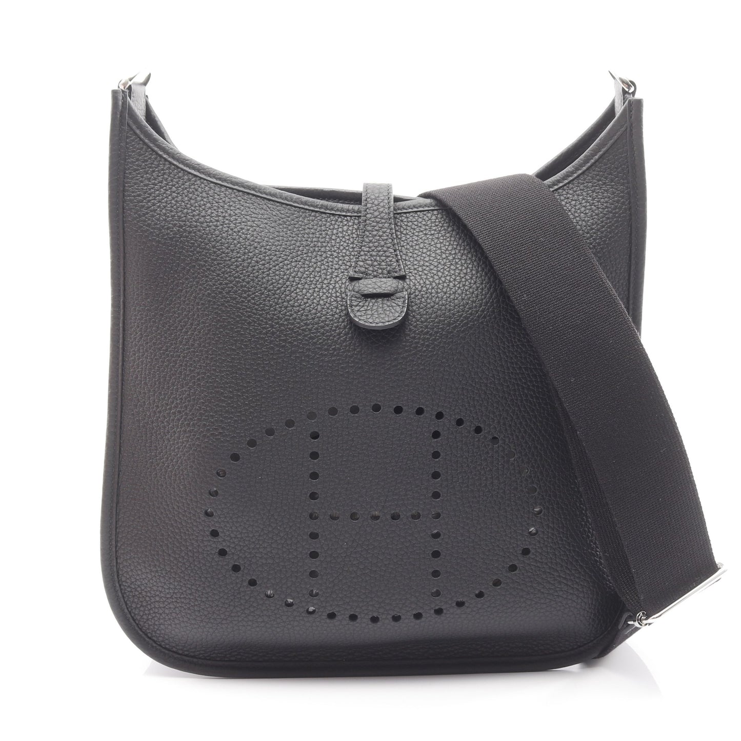 エヴリン 3 トロワ PM ショルダーバッグ トリヨンクレマンス ブラック シルバー金具 K刻印 エルメス バッグ HERMES