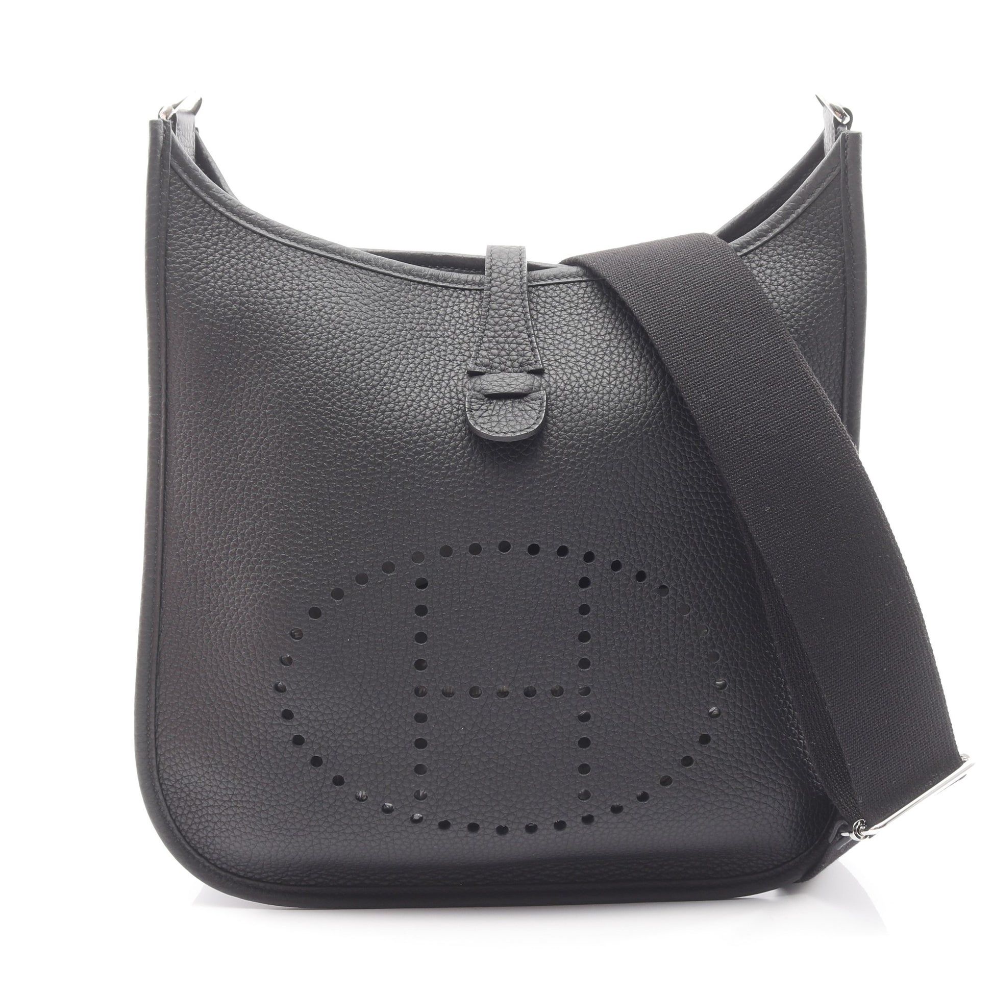 エヴリン 3 トロワ PM ショルダーバッグ トリヨンクレマンス ブラック シルバー金具 K刻印 エルメス バッグ HERMES
