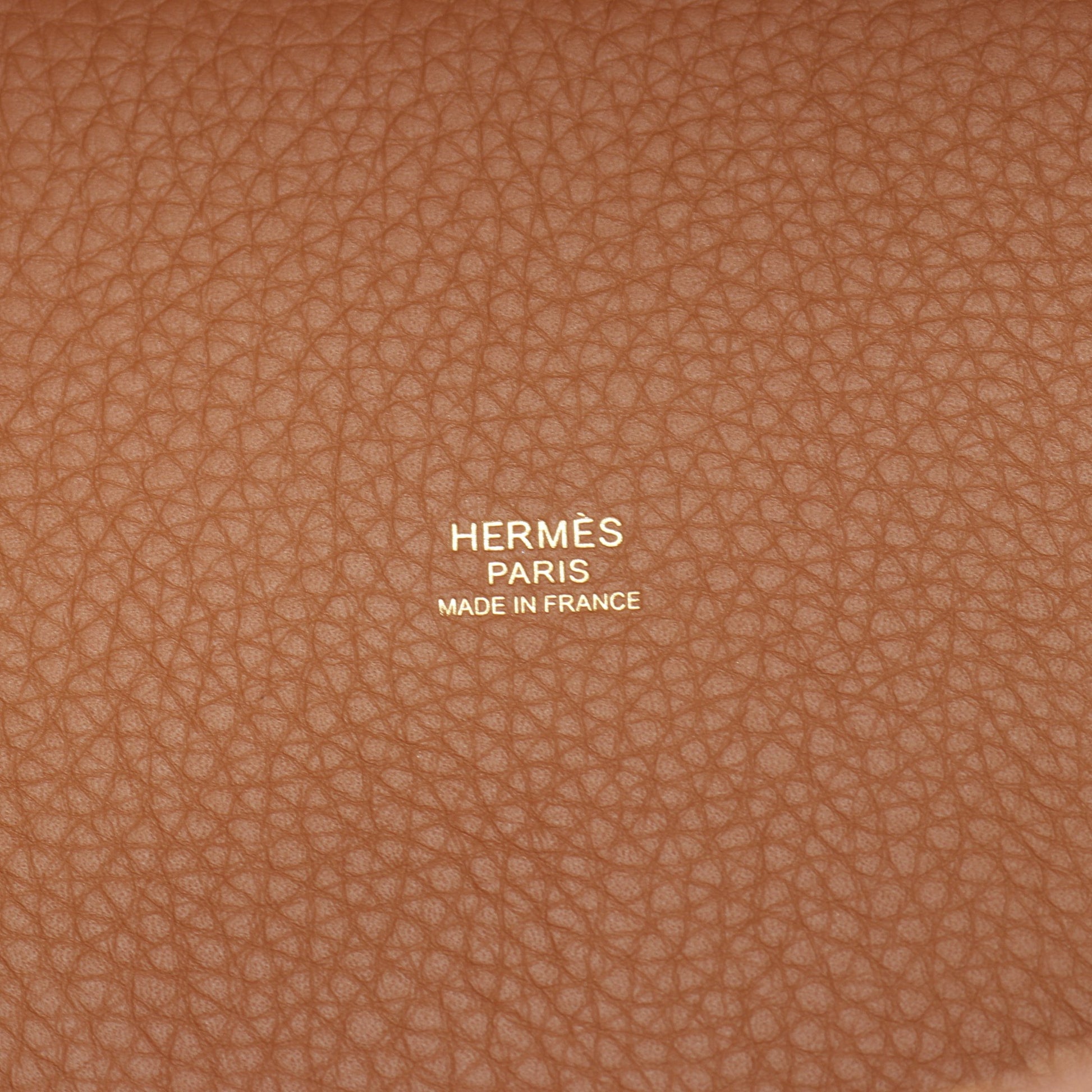 ピコタンロックPM ゴールド ハンドバッグ トリヨンクレマンス ライトブラウン ゴールド金具 K刻印 エルメス バッグ HERMES