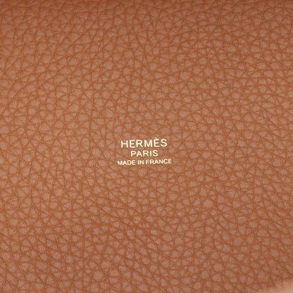 ピコタンロックPM ゴールド ハンドバッグ トリヨンクレマンス ライトブラウン ゴールド金具 K刻印 エルメス バッグ HERMES