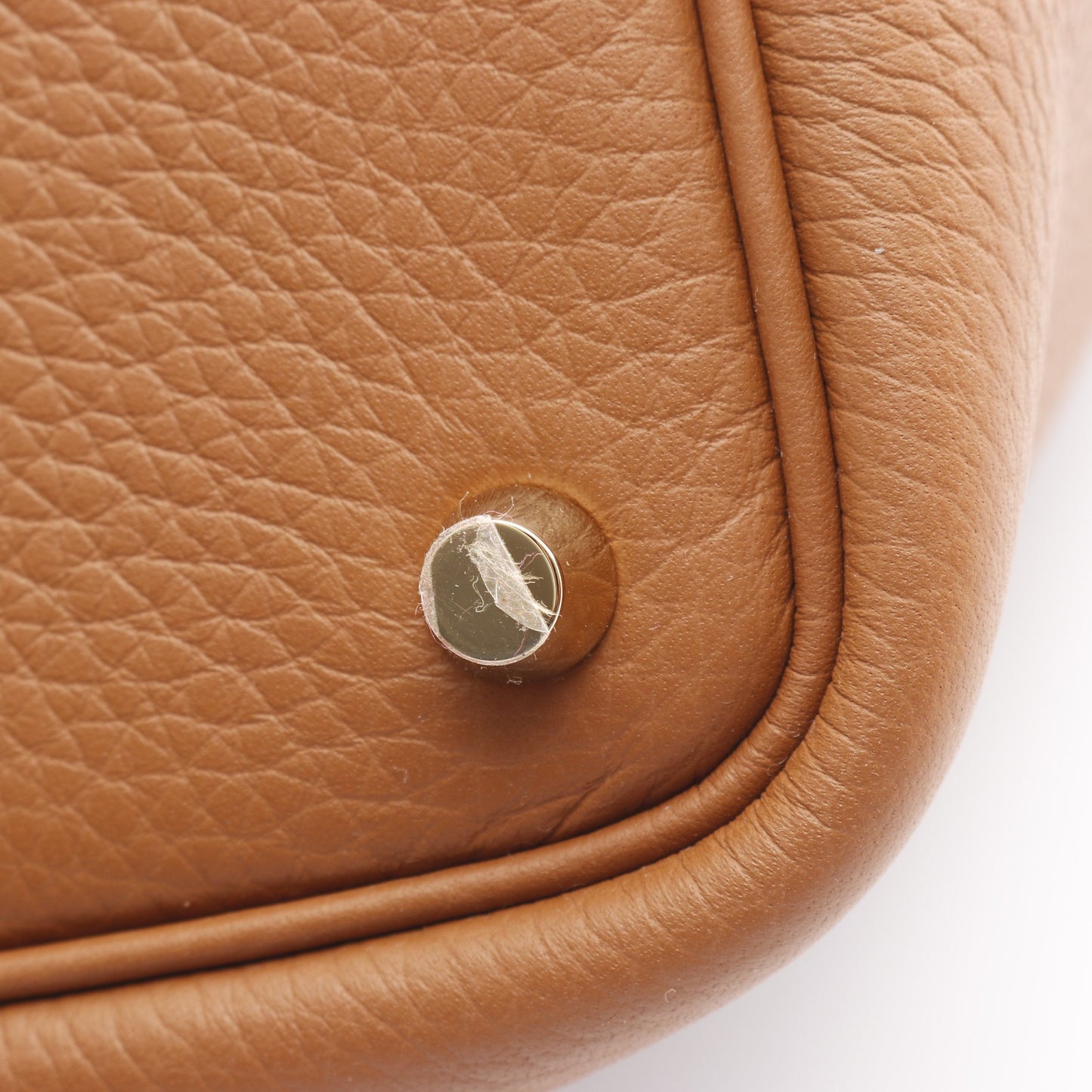 ピコタンロックPM ゴールド ハンドバッグ トリヨンクレマンス ライトブラウン ゴールド金具 K刻印 エルメス バッグ HERMES