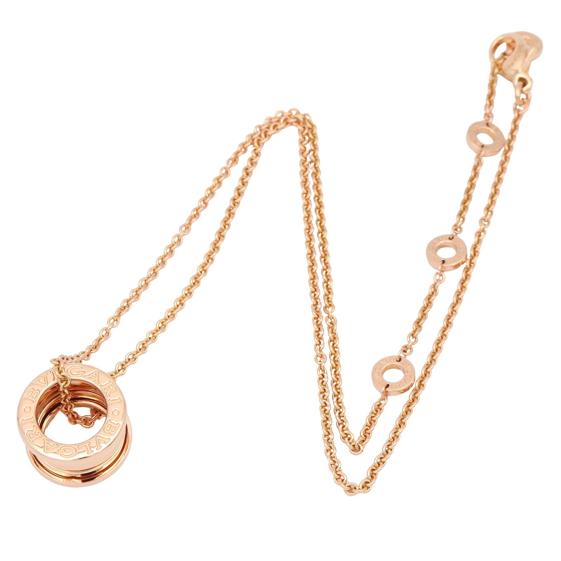 B-zero1 ネックレス ネックレス K18PG ゴールド ピンクゴールド ブルガリ アクセサリー BVLGARI