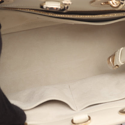 レディ 95.22 カナージュ ハンドバッグ レザー アイボリー 2WAY クリスチャンディオール バッグ Christian Dior