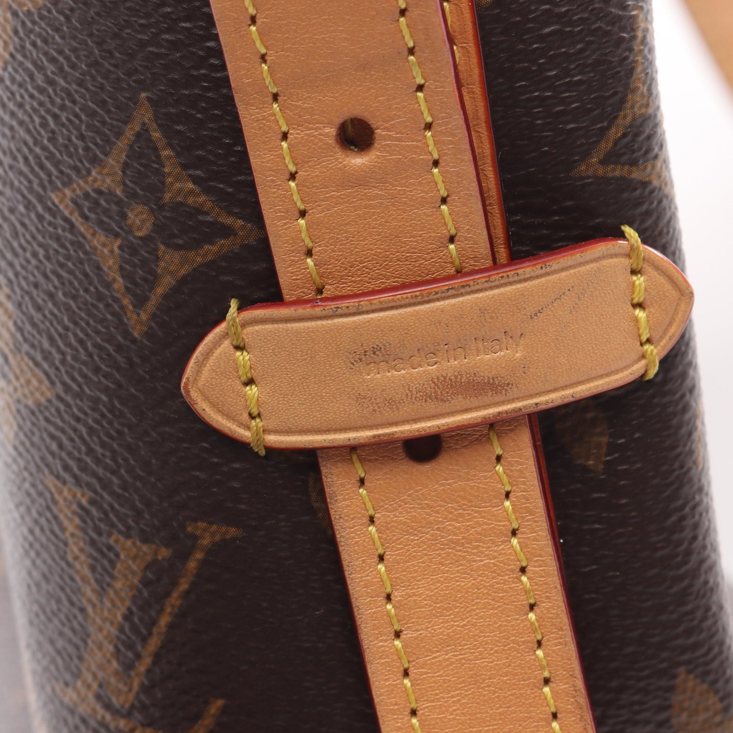 キャリーオール NM PM モノグラム ショルダーバッグ PVC レザー ブラウン ルイヴィトン バッグ LOUIS VUITTON