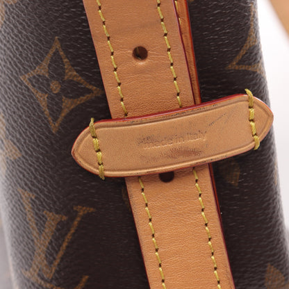 キャリーオール NM PM モノグラム ショルダーバッグ PVC レザー ブラウン ルイヴィトン バッグ LOUIS VUITTON