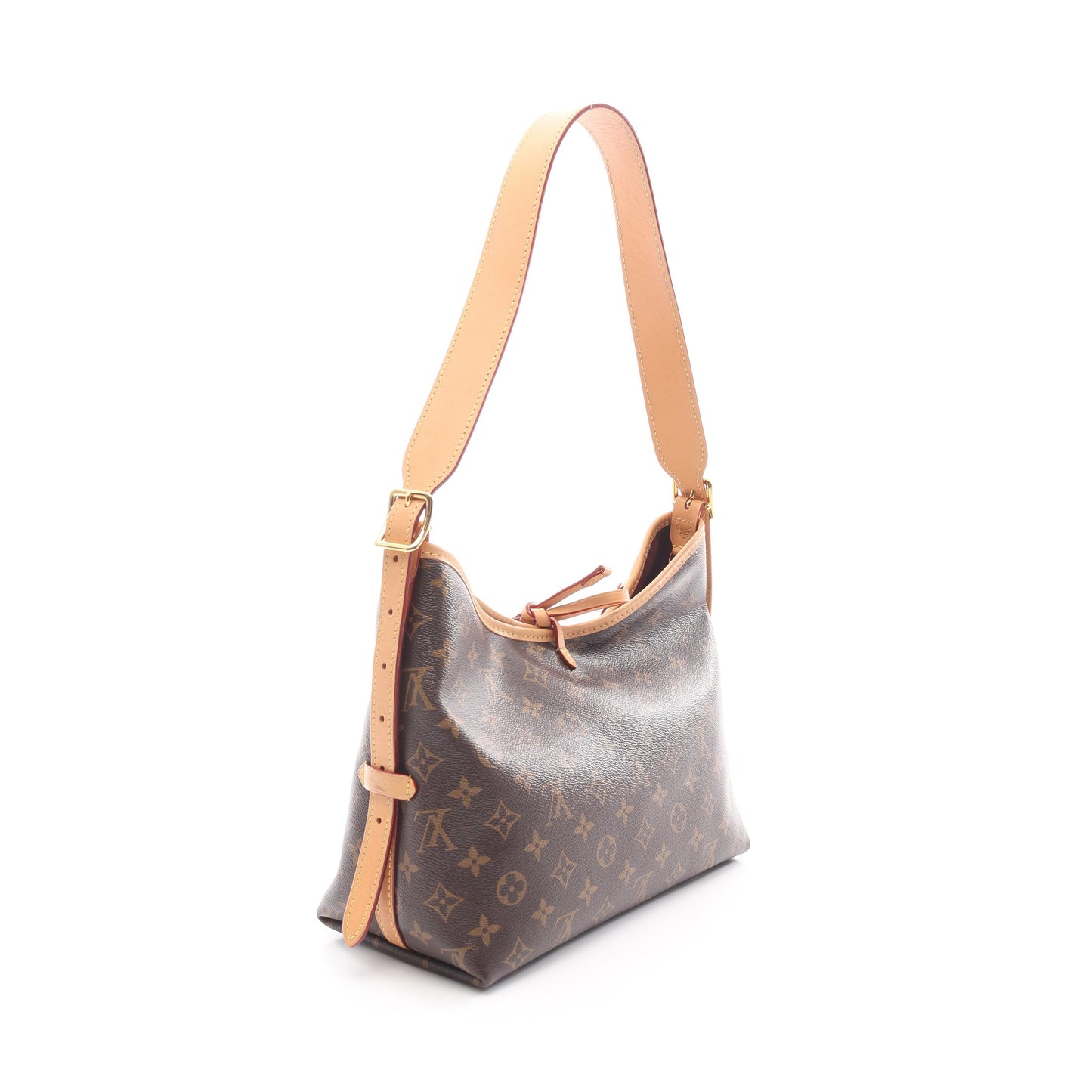 キャリーオール NM PM モノグラム ショルダーバッグ PVC レザー ブラウン ルイヴィトン バッグ LOUIS VUITTON