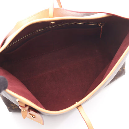キャリーオール NM PM モノグラム ショルダーバッグ PVC レザー ブラウン ルイヴィトン バッグ LOUIS VUITTON