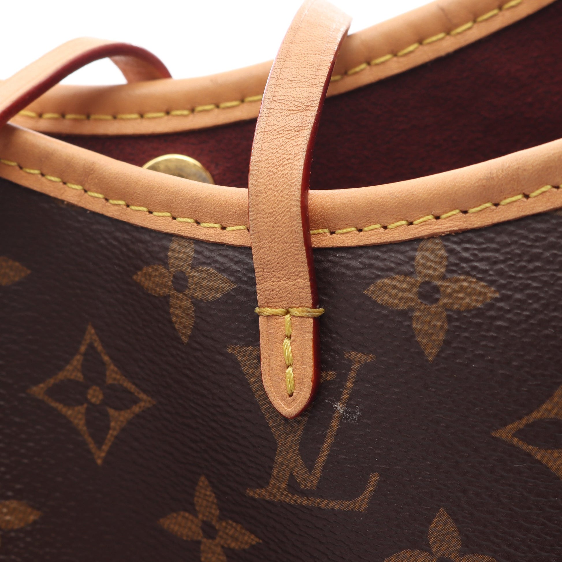 キャリーオール NM PM モノグラム ショルダーバッグ PVC レザー ブラウン ルイヴィトン バッグ LOUIS VUITTON