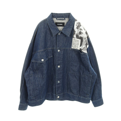 Denim Jacket Punkette デニムジャケット コットン インディゴブルー ラフシモンズ アウター RAF SIMONS