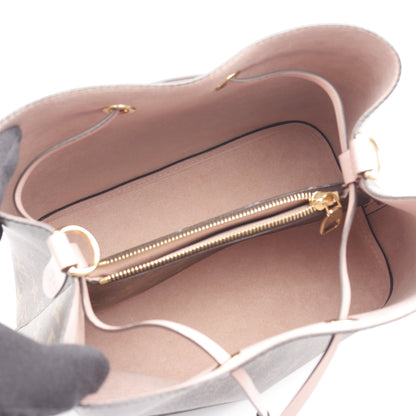 ネオノエ モノグラム ローズプードル ショルダーバッグ PVC レザー ブラウン ライトピンク ルイヴィトン バッグ LOUIS VUITTON