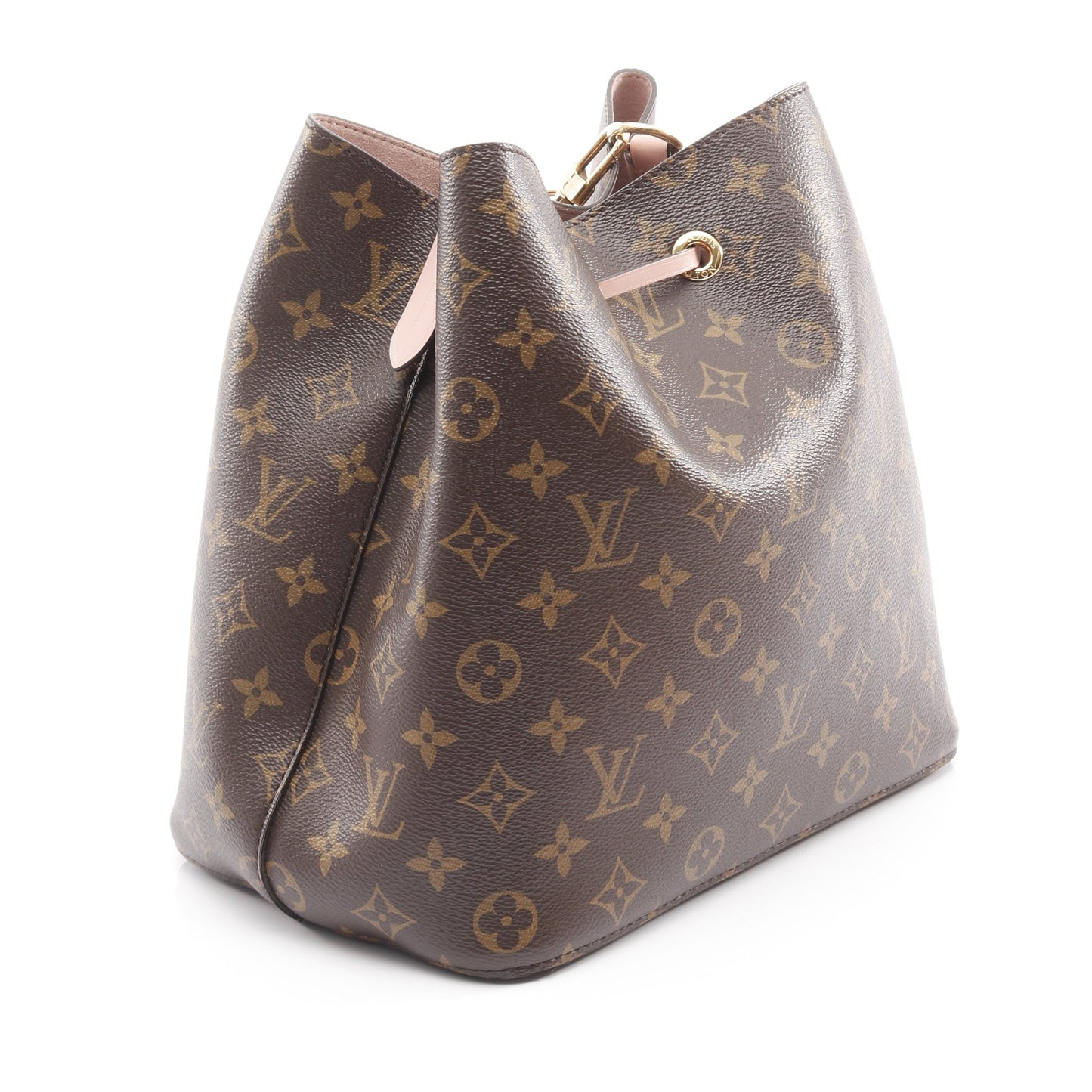 ネオノエ モノグラム ローズプードル ショルダーバッグ PVC レザー ブラウン ライトピンク ルイヴィトン バッグ LOUIS VUITTON