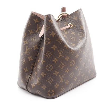 ネオノエ モノグラム ローズプードル ショルダーバッグ PVC レザー ブラウン ライトピンク ルイヴィトン バッグ LOUIS VUITTON
