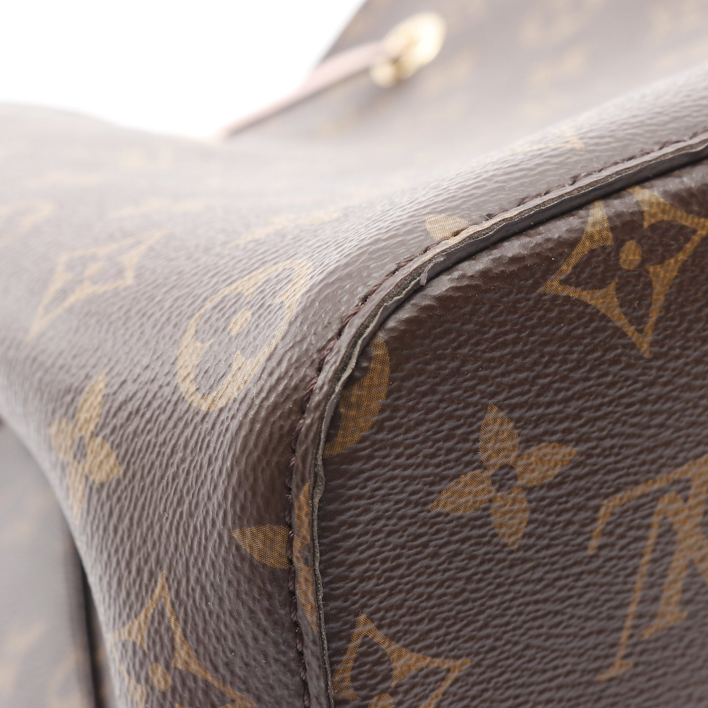 ネオノエ モノグラム ローズプードル ショルダーバッグ PVC レザー ブラウン ライトピンク ルイヴィトン バッグ LOUIS VUITTON