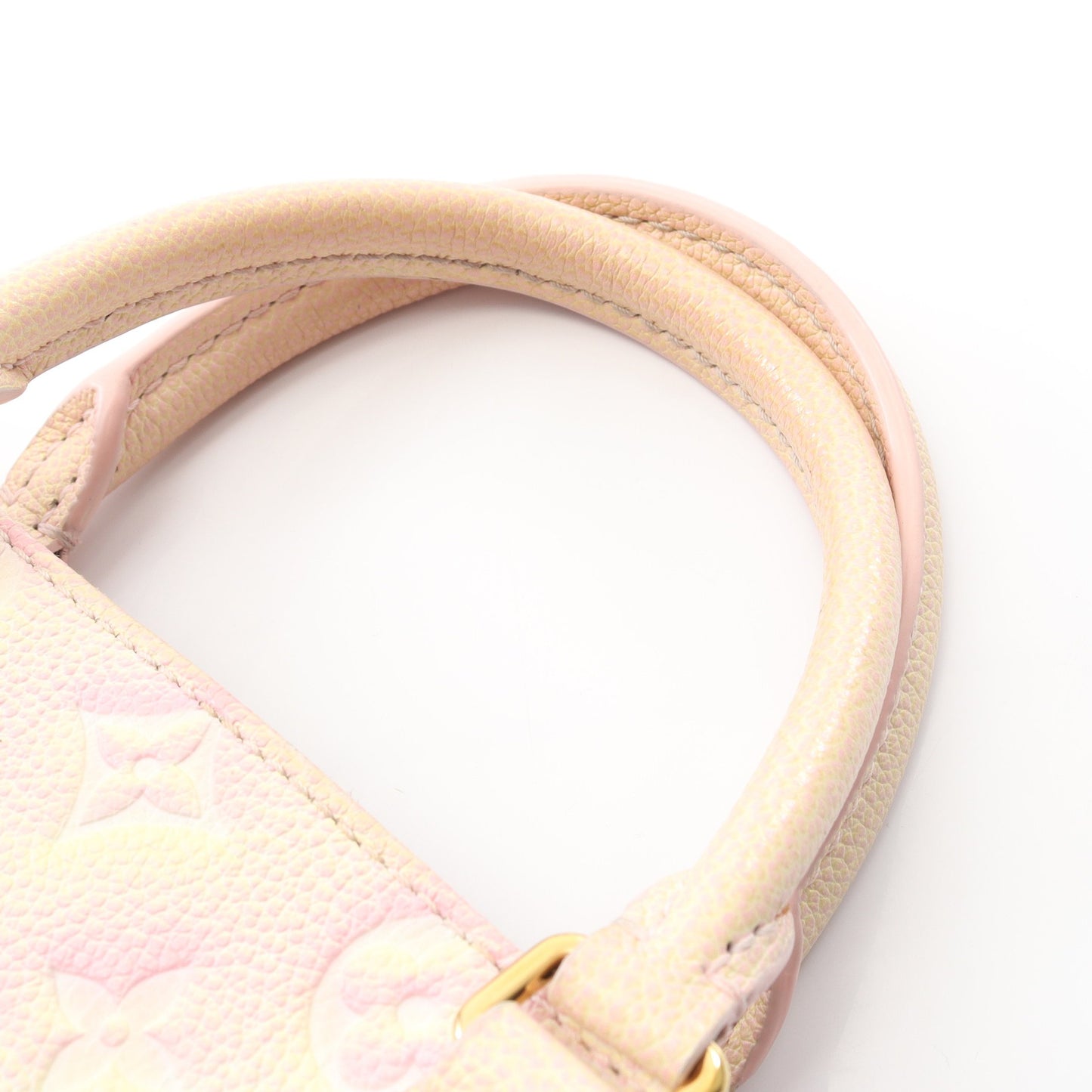 オンザゴーPM モノグラムアンプラント サマースターダスト ハンドバッグ レザー ピンク イエロー 2WAY ルイヴィトン バッグ LOUIS VUITTON