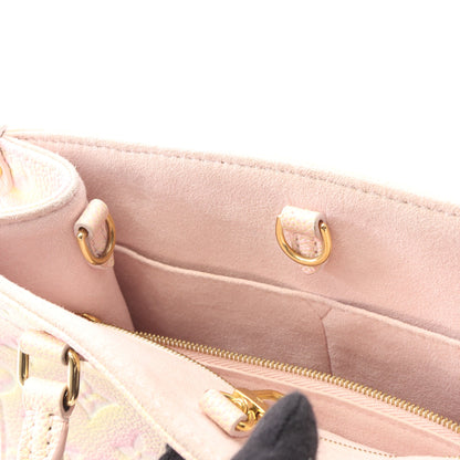 オンザゴーPM モノグラムアンプラント サマースターダスト ハンドバッグ レザー ピンク イエロー 2WAY ルイヴィトン バッグ LOUIS VUITTON