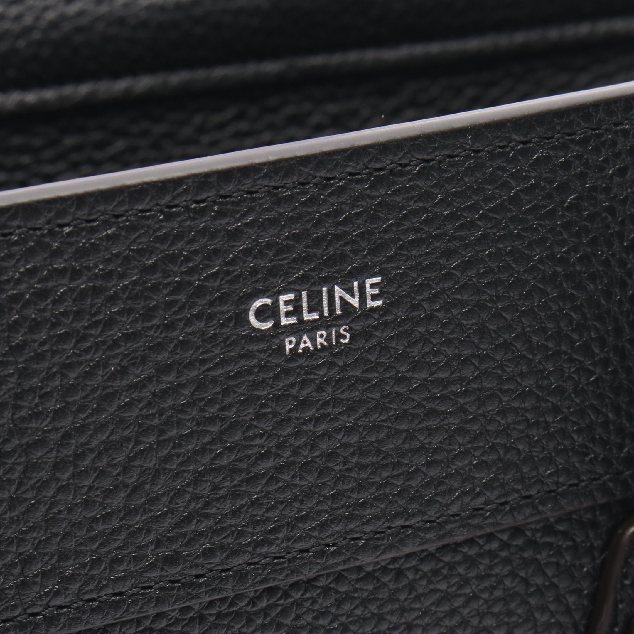 CÉLINE ラゲージ マイクロショッパー ハンドバッグ ブラック ブランドレンタルのBrandCity / セリーヌ ラゲージ マイクロショッパー