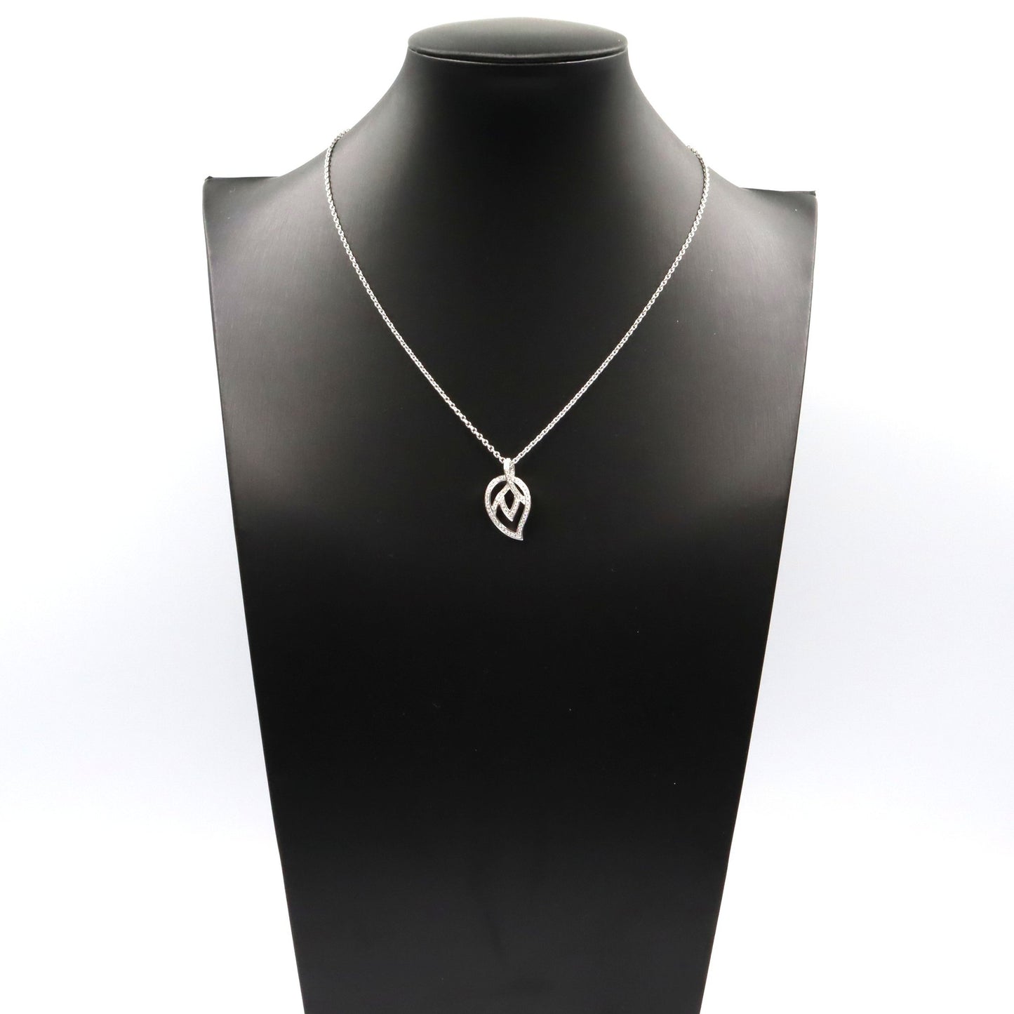 マジックシークレットリーフ ネックレス ダイヤ ネックレス K18WG ダイヤモンド ホワイトゴールド クリア ピアジェ アクセサリー PIAGET