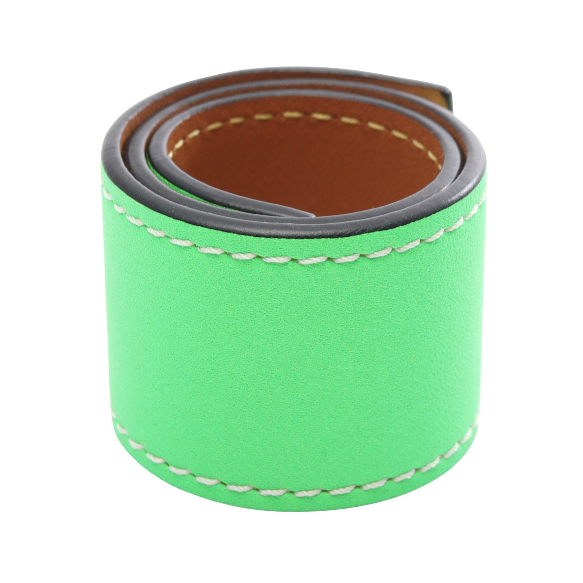 アナグラム スラップ スモール ブレスレット レザー グリーン ロエベ アクセサリー LOEWE