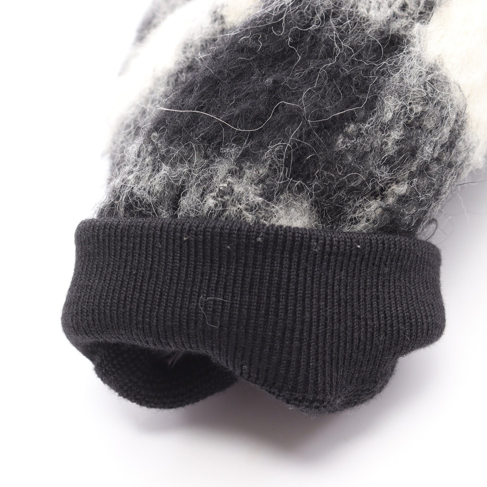 MONCLER GENIUS 7 FRAGMENT HIROSHI FUJIWARA LICH ダウンジャケット アルパカ ウール ブラック ホワイト モンクレール アウター MONCLER