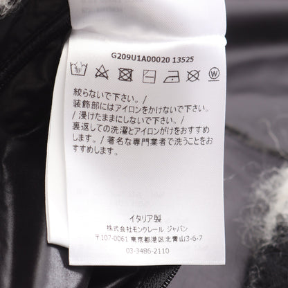 MONCLER GENIUS 7 FRAGMENT HIROSHI FUJIWARA LICH ダウンジャケット アルパカ ウール ブラック ホワイト モンクレール アウター MONCLER